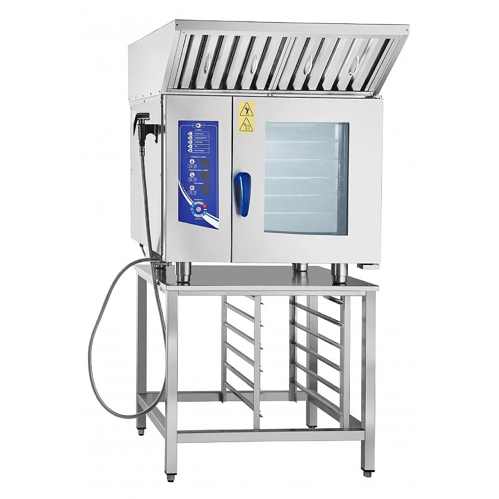 Аппарат паров.-конвект. эл. ПКА 6-1/1ПМ (2) (6 уровней GN 1/1 нерж., б/гастр., реверс)