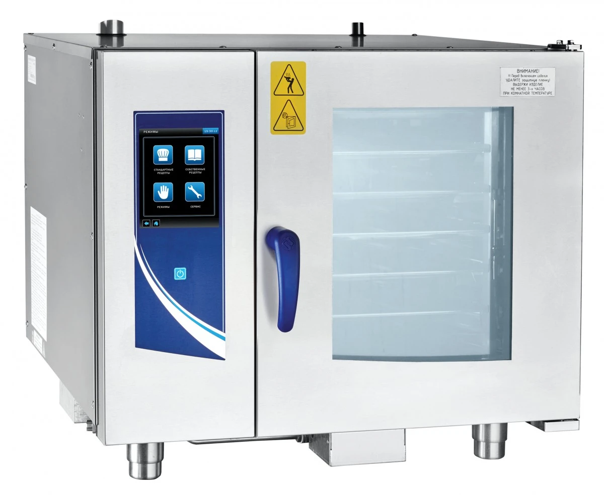 Аппарат паров.-конвект. эл. кух. ПКА 6-1/1ВП2 (инжекц., 6 GN 1/1, б/гастр) программируемый