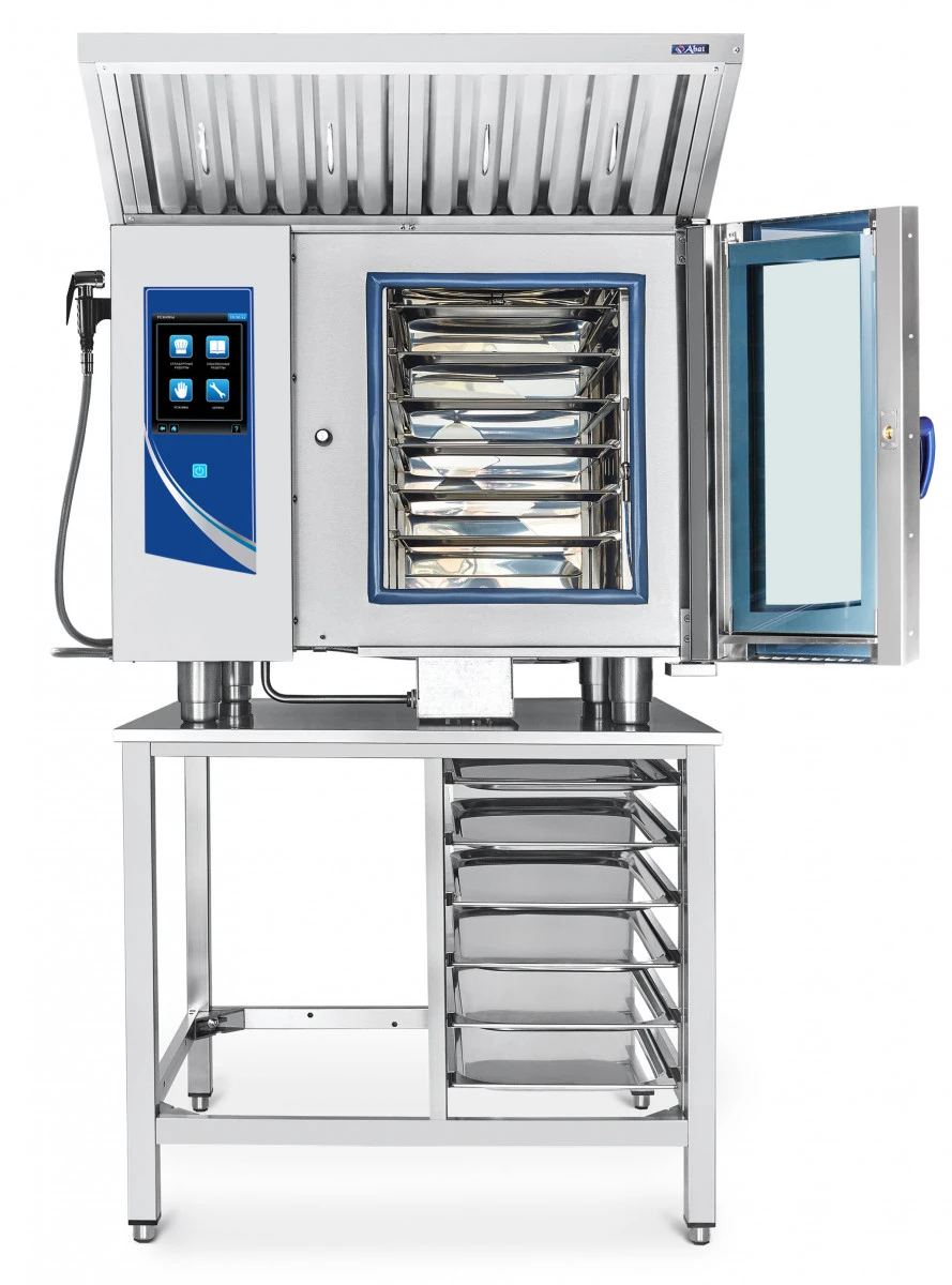 Аппарат паров.-конвект. эл. кух. ПКА 6-1/1ВП2 (инжекц., 6 GN 1/1, б/гастр) программируемый