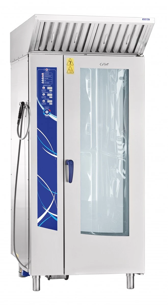 Аппарат паров.-конвект. эл.кух. ПКА 20-1/1ВМ2-01 (инжекц., 20хGN-1/1, вся нерж, б/гастр.) автомойка