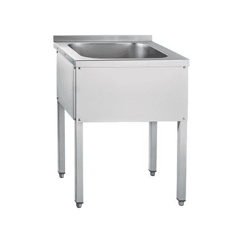 Мойка нержавеющая 1-секционная 700×700×850