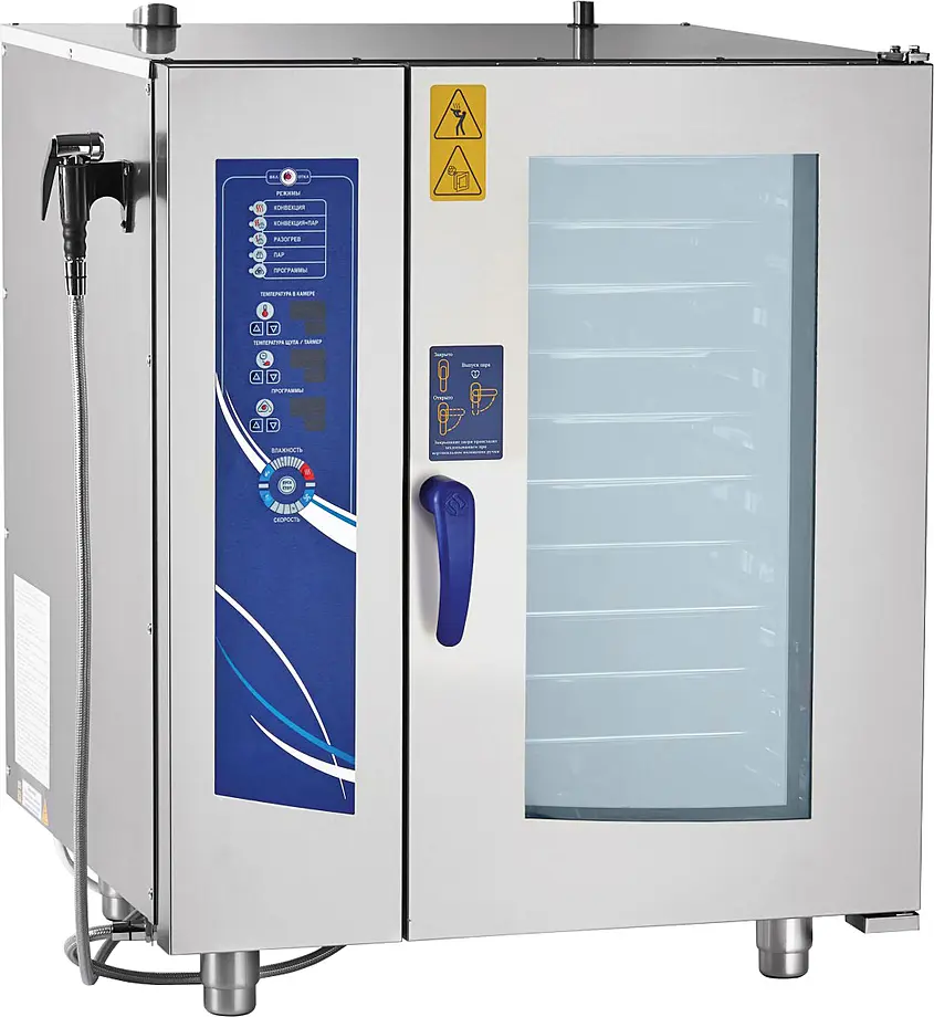 Аппарат паров.-конвект. эл. кух. ПКА 10-1/1ПМ2 (10 уровней GN 1/1, лицо нерж., б/гастр.)