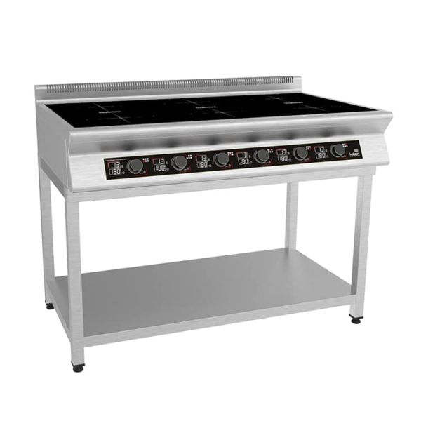 Плита индукционная на открытой подставке 6 конфорок I9-6S