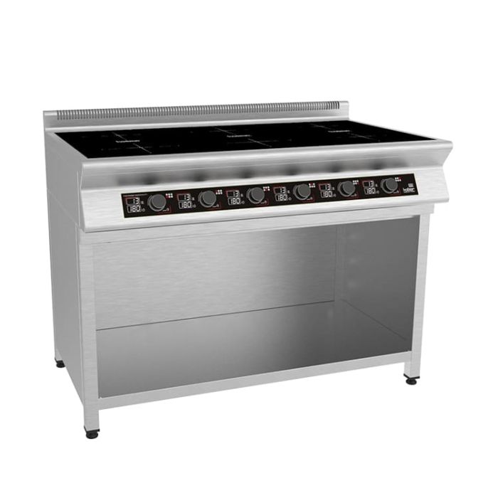 Плита индукционная на полузакрытой подставке 6 конфорок I9-6S1