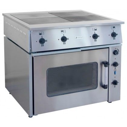 Плита электрическая ТУЛАТОРГТЕХНИКА ПЭ-0.48М четырехконфорочная с жарочным шкафом